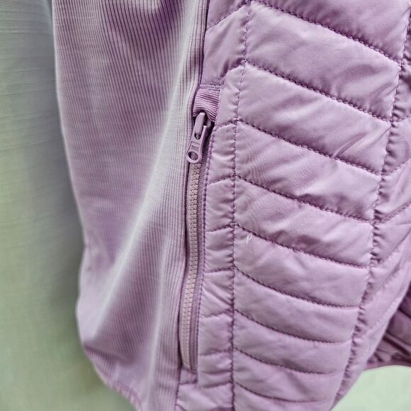 T by Talbots Periwinkle Lavender Purple Quilted Puffer Vest Size 1X - Picture 4 of 9